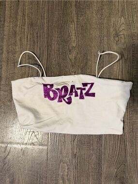 White Glitter 'BRATZ' Tube Top